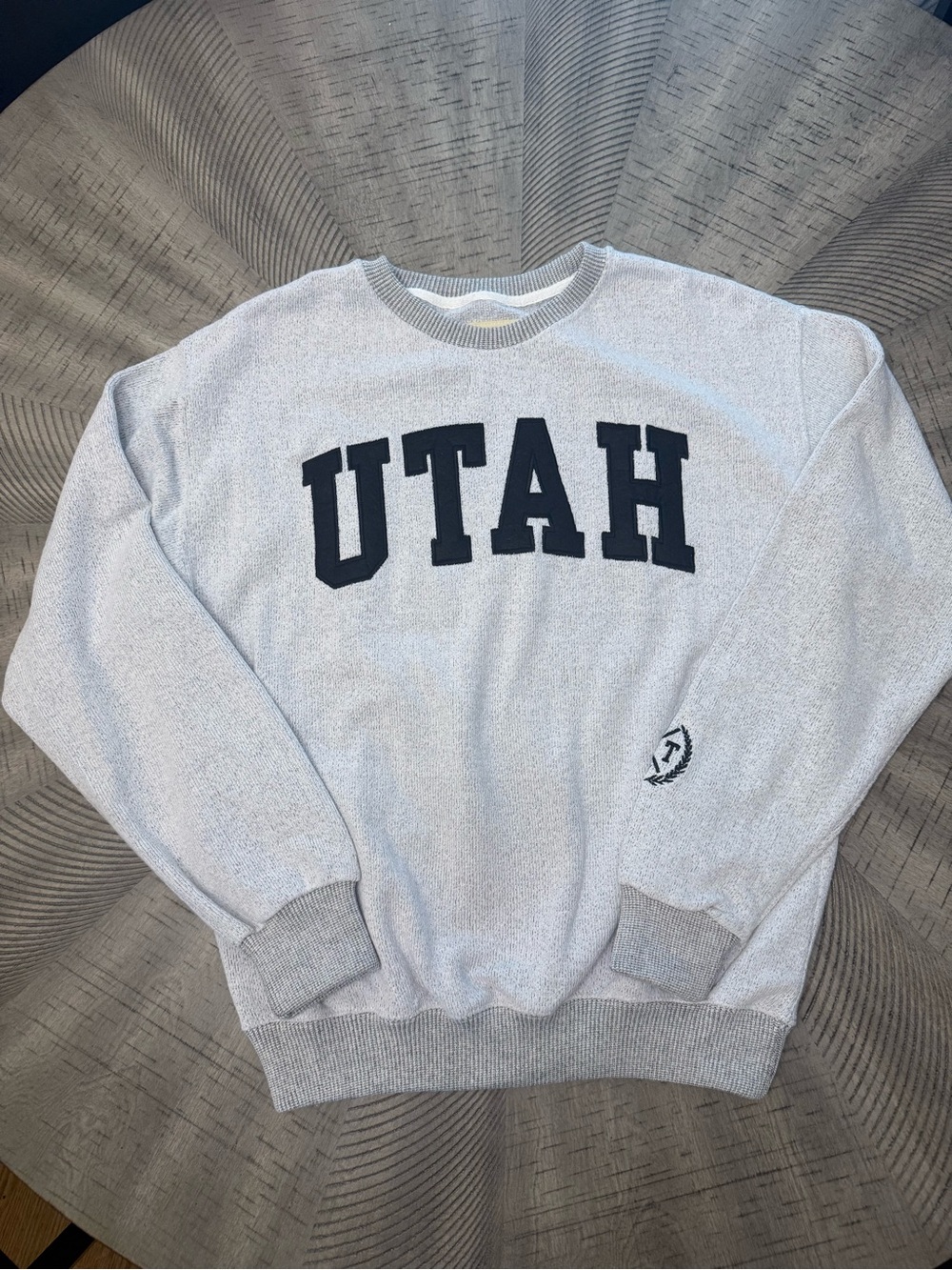 Utah Crewneck Sweatshirt - Light Gray